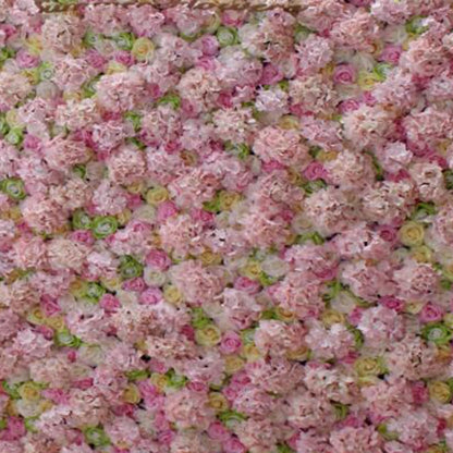 JIIPOREGJ Handmade Pink Hydrangea Rose Wall Large Artificial Flower Wall Backdrop Panels,Rose Wedding Backdrop 3D Floral Wall Fabric Flower Wall for Party Baby Shower Br,One Color,1m*1m/3.28 * 3.28FT