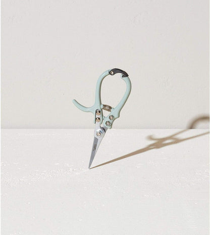 Modern Sprout Pruning Shears - Lightweight Herb Snipping Scissors with Easy Lock | Carbon Steel Blade, Green