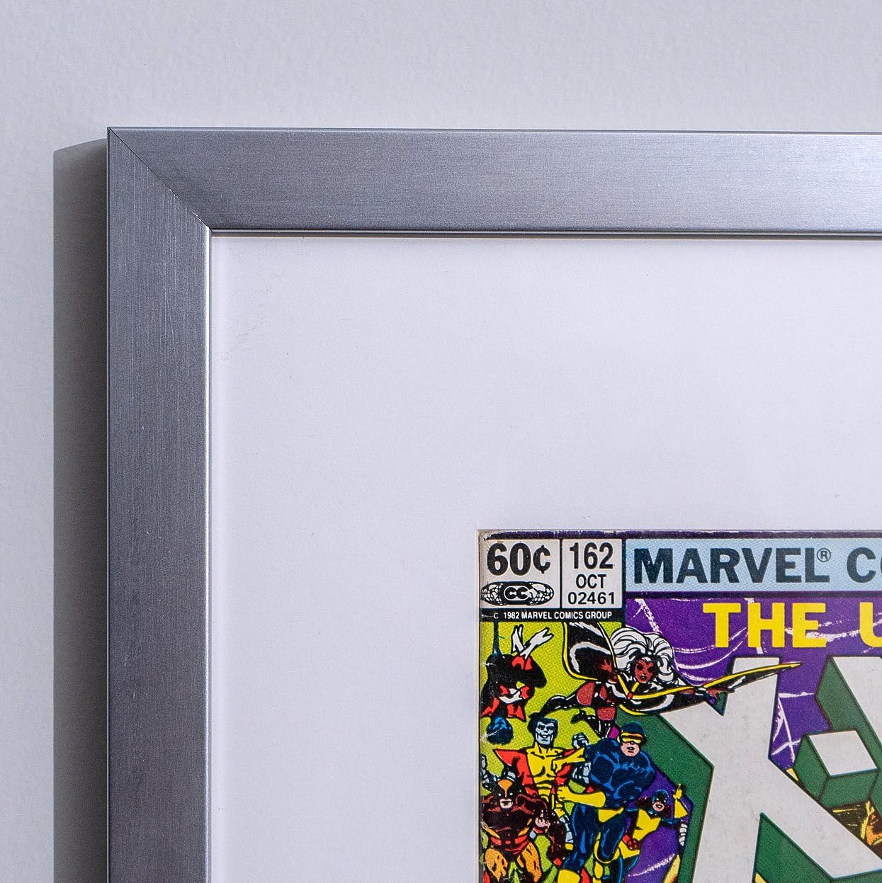 8x8 Silver Pewter Wood Picture Frame, Square Frame with UV Acrylic, Foam Board Backing & Hanging Hardware