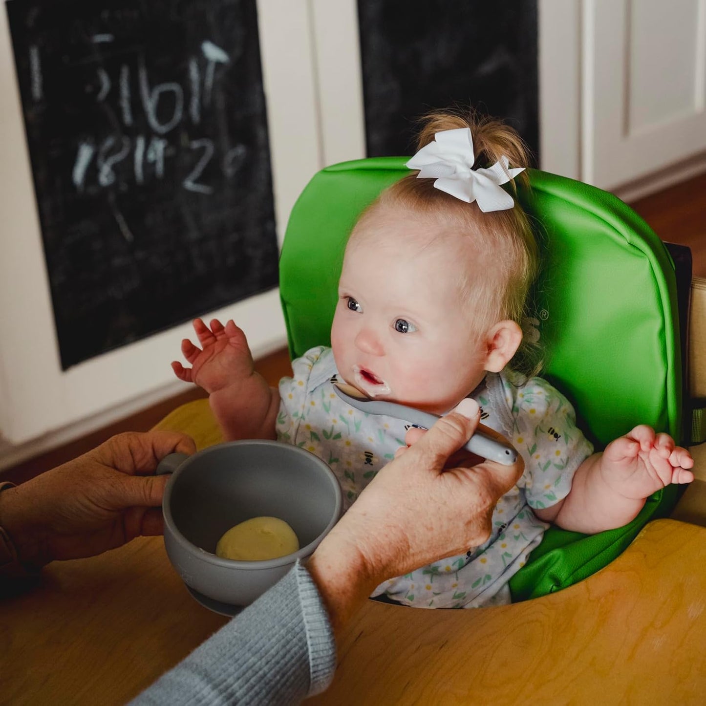 TalkTools Itsy Bowl - Silicone Mixing Bowl Set for Newborn Essentials, Baby Boys, Toddlers, Kids - Suction Baby Bowls,