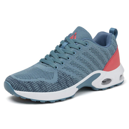 Mishansha Women's Running Shoes Outdoor Athletic Sport Tennis Shoes Excercise Breathable Comfortable Fashion Sneakers Walking Training Jogging Gym Shoes 9 Blue