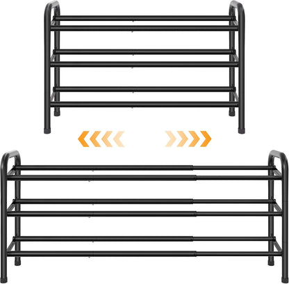 3 Closet, 28 42, Closet, 18 Gewudraw Tier Shoe Organizer, Shoe Rack for Metal Shelf Can Expandable to for Bedroom