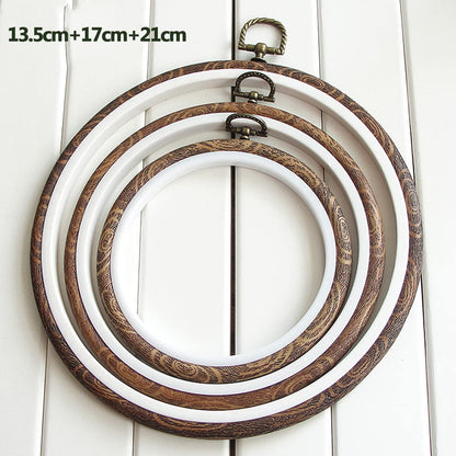 Embroidery Hoop Floor Stand,Adjustable Cross Stitch Embroidery Frame,with 13.5cm+14cm+17cm Hoops Rings,Hoop Holder Stand for Hand Work and Needlepoint Craft