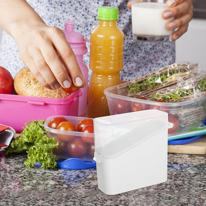 PRETYZOOM Cheese Slice Storage Container, 2pcs Sliced Cheese Saver Box with Clear Flip Lid for Fridge Bins