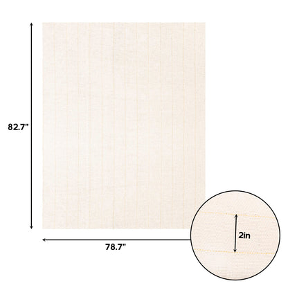 Yarlung Primary Tufting Cloth for Rug Tufting, 83" x 79" Large Overlocking Monks Cloth with Marked Lines, Rug Backing Fabric for Cut/Loop Pile Tufting Gun, Punch Needle