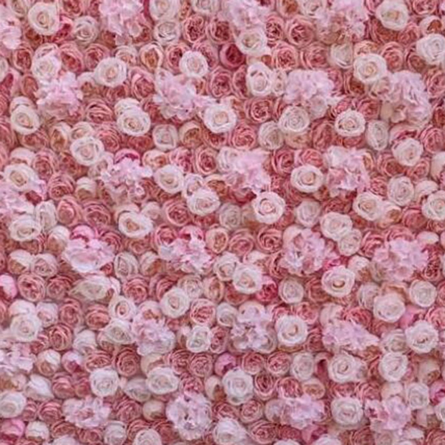 Artificial Flower Wall Backdrop Panels,Pink Rose Hydrangea Handmade Romantic Large Fabric-Based 3D Simulated Flower Wall Background Wall,Wedding Decoration Props Decorative Co,3m*3m/10*10FT