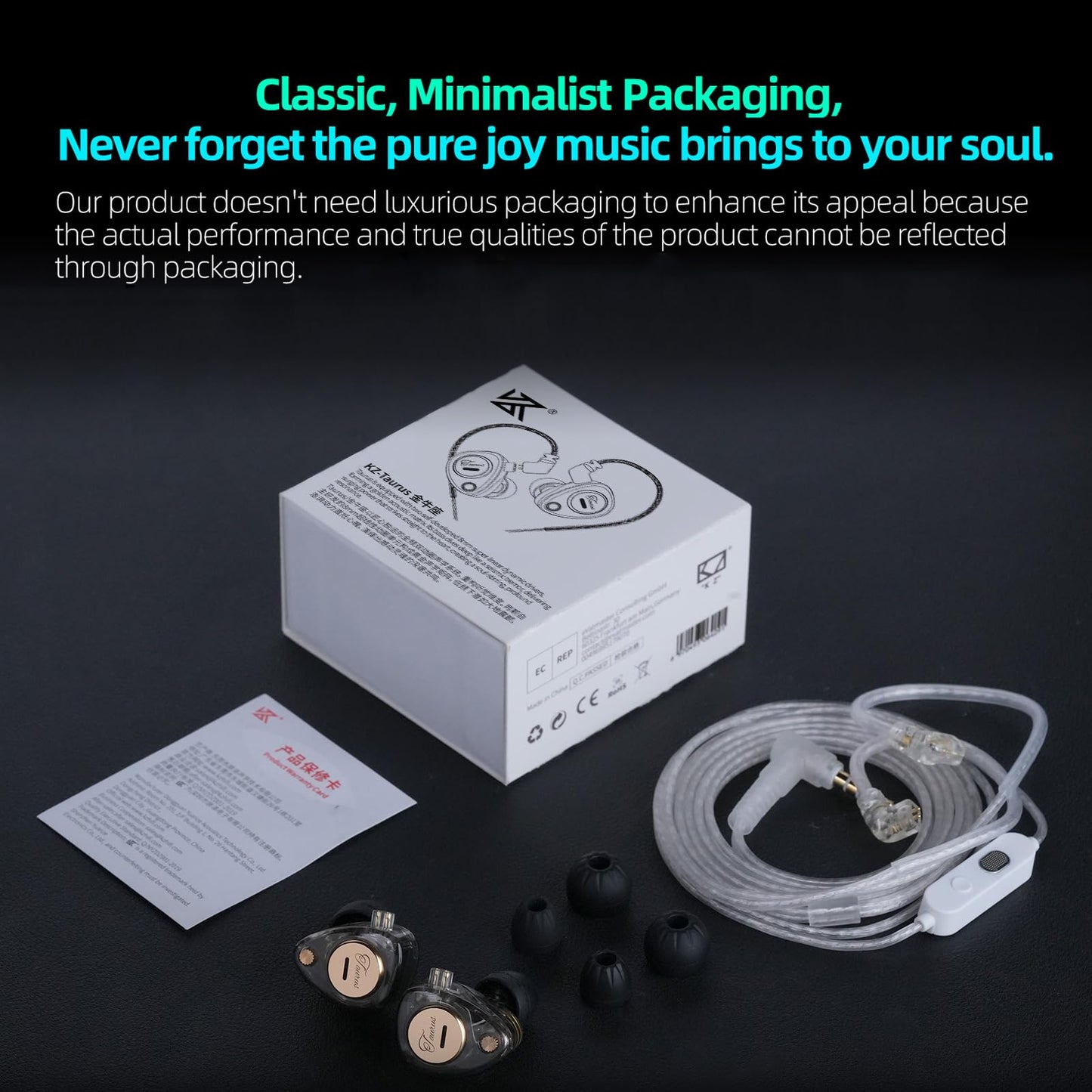 KZ Taurus in Ear Monitor Headphones, Horizontal 2DD Gaming Earbuds Wired IEM in Ear Headphones, Noise Cancelling Ear Buds Sound Localization in-Ears for Singers Musicians Audiophiles