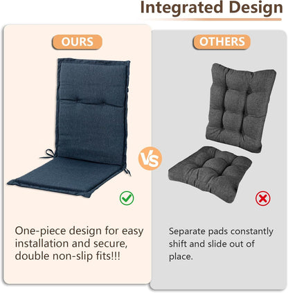 18" 42" 1.5", Set 1 C-Hopetree Indoor High Back Rocking Chair Cushions for Glider and Swivel Rocker, Outdoor