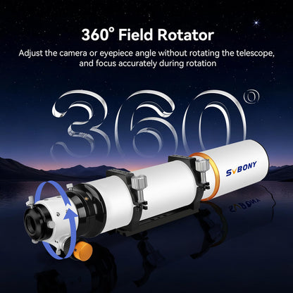SVBONY SV503 Telescope for Adults High Powered, 102mm F7 Extra Low Dispersion Achromatic Refractor OTA, Dual-Speed Focuser, Refractor Telescope for Planets Deep Sky Astrophotography&Visual Observation