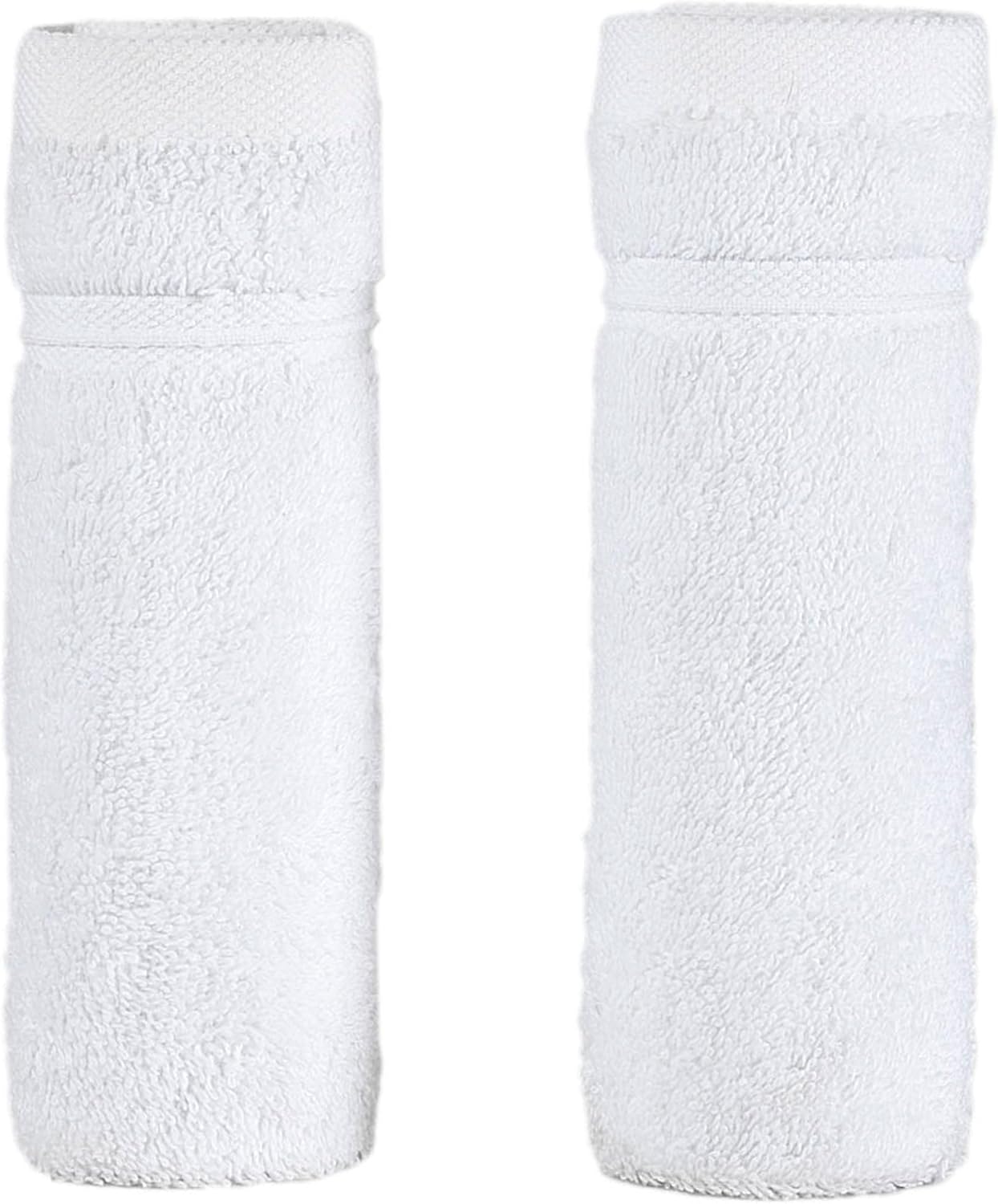2-Piece Set 100% Qute Home Personalized Custom Washcloths Cotton, Soft & Absorbent Embroidered Name or Monogram Hotel