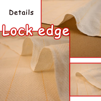 83" x 39" Upgraded Tufting Cloth with Overlocking Edges and Marked Lines | Large Monk's Cloth for Tufting Gun & Punch Needle | Tufting Fabric for Crafts, Punch Needle Projects
