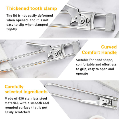 2-Pack Rotating Jar Opener - Adjustable Non-Slip Handheld Can Opener, Bottle Cap Lifter & Jar Lid Remover Tool for Seniors, Weak Hands - Ergonomic Kitchen Gadget for Tight Lids, Pickles, Mason Jars
