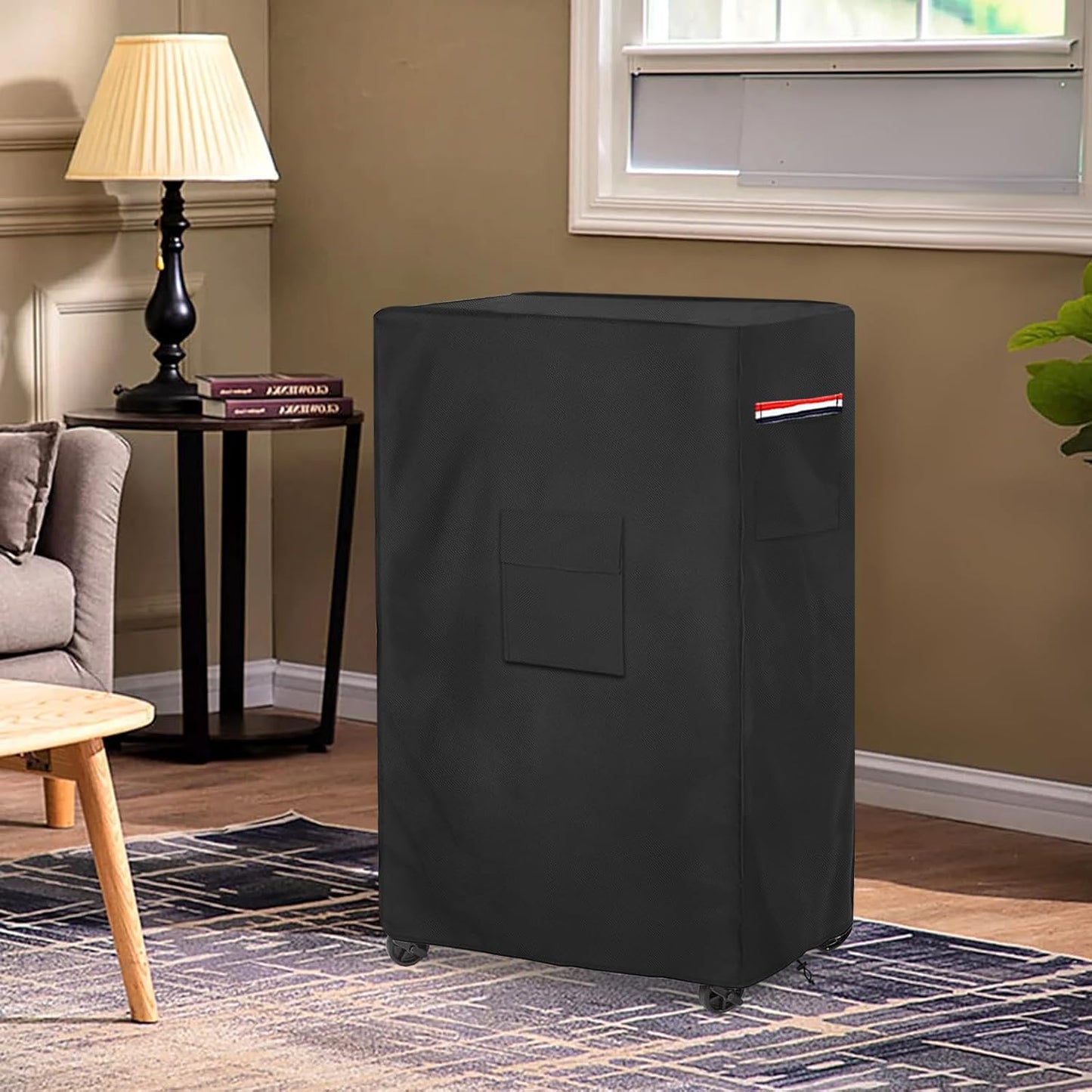 AIickwang Outdoor Evaporative Cooler Cover | 600D Heavy Duty Waterproof for Hessaire MC26A | Black, 21" x 15" x 32"