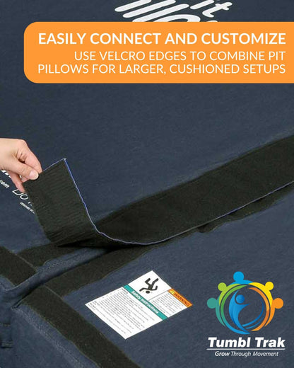 Sensory Crash Mat for Kids – Soft, Cushioned Landing with Low-Density Foam and Washable Denim Cover – Ideal for Sensory Rooms and Therapy (6FT X 8FT X 12IN)