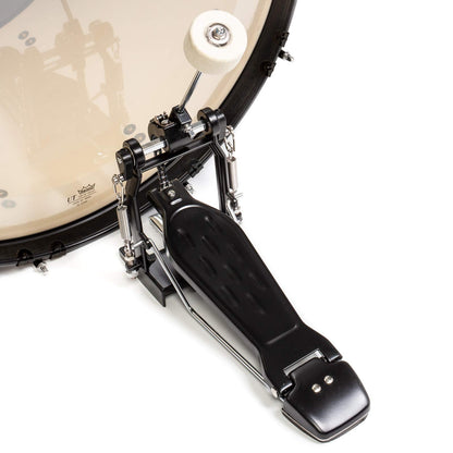 Ashthorpe 5-Piece Complete Full Size Adult Drum Set with Remo Batter Heads - Black