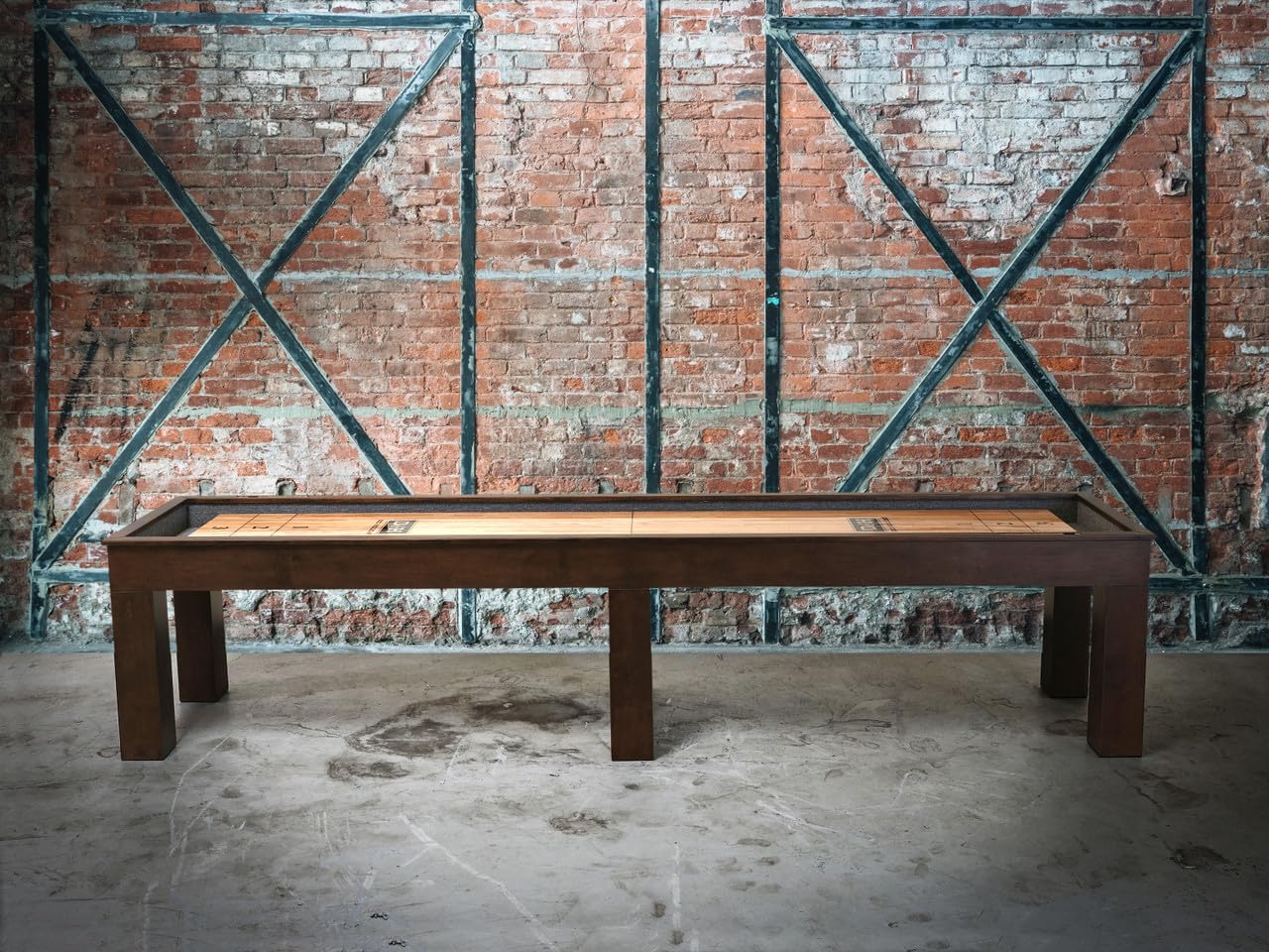 Doc & Holliday - Paula Parsons Shuffleboard Table (12FT,Antique Coffee)