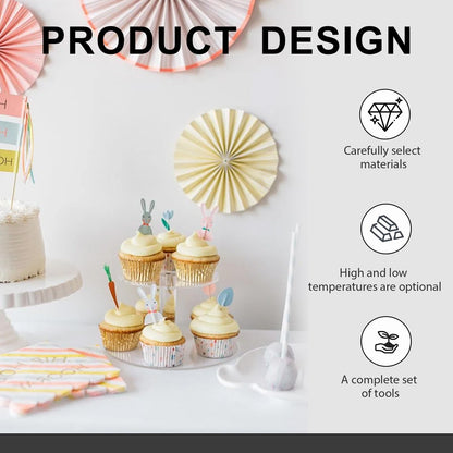 Vvluvva Piping Tips Set with Organizer Case, Stainless Steel Cake Decorating Tips for Cupcakes Cookies and Pastries, Cookie Icing and Buttercream Frosting Kit with Pattern Chart (A-48Pcs)