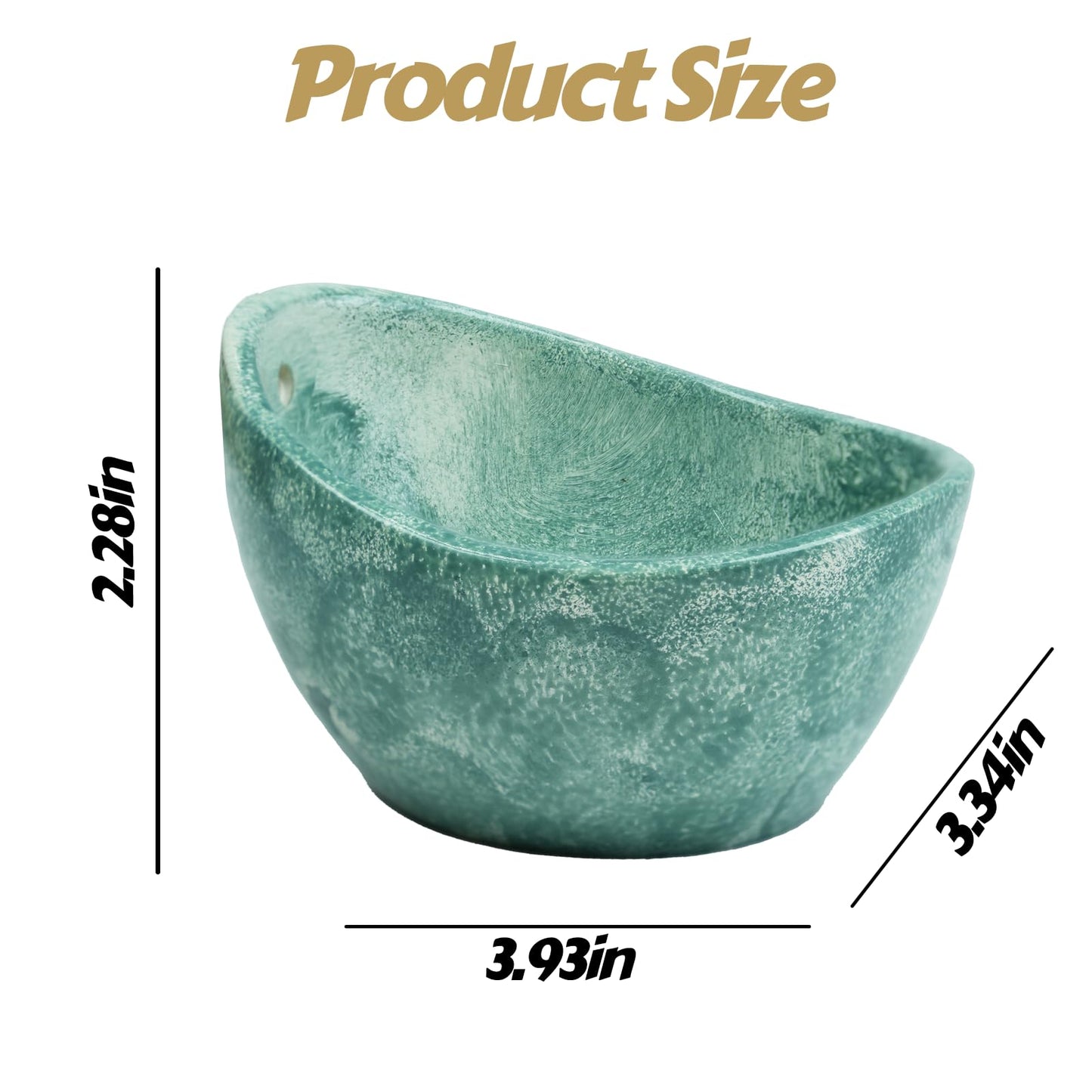 Earthenware Herb Stripping Bowl 2Pack, Pottery Herb Stripper Bowl Handmade, New Earthenware Kitchen Tools Supplies, Multiple Size Holes for Stripping Herbs, Rosemary, Thyme(3.94"x3.35"x2.28")