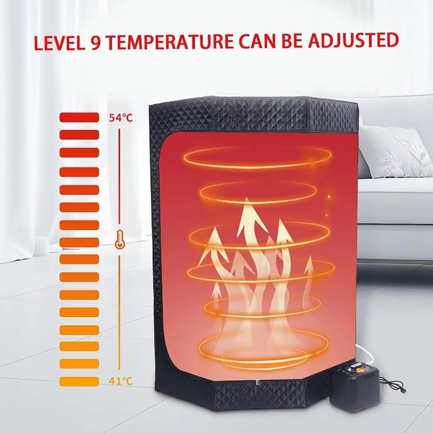 YXKJZHF Portable Steam Sauna Box, Personal Sauna Tent Kit for Home Spa, Indoor Sauna Relaxation with Steam Generator
