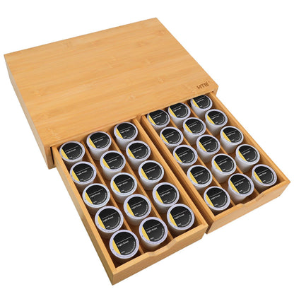 HTB K Cup Holder Compatible with K Cups,Coffee Pod Holder Holds Up 30 Cups,K Cup Organizer Storage Drawer