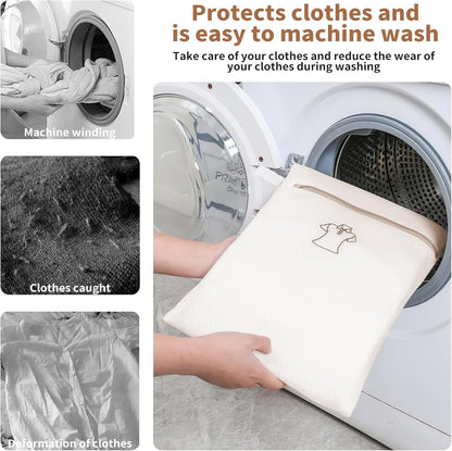 3 Pack Sock Laundry Bags by MDSXO, Durable Lingerie Delicates Bag for Washing Machine