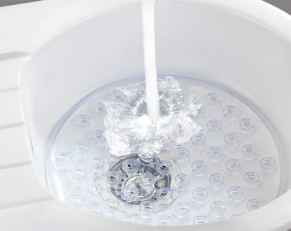 Wenko Sink mat Kristall Transparent-Extra Strong, Round, 31 x 31 x 1 cm