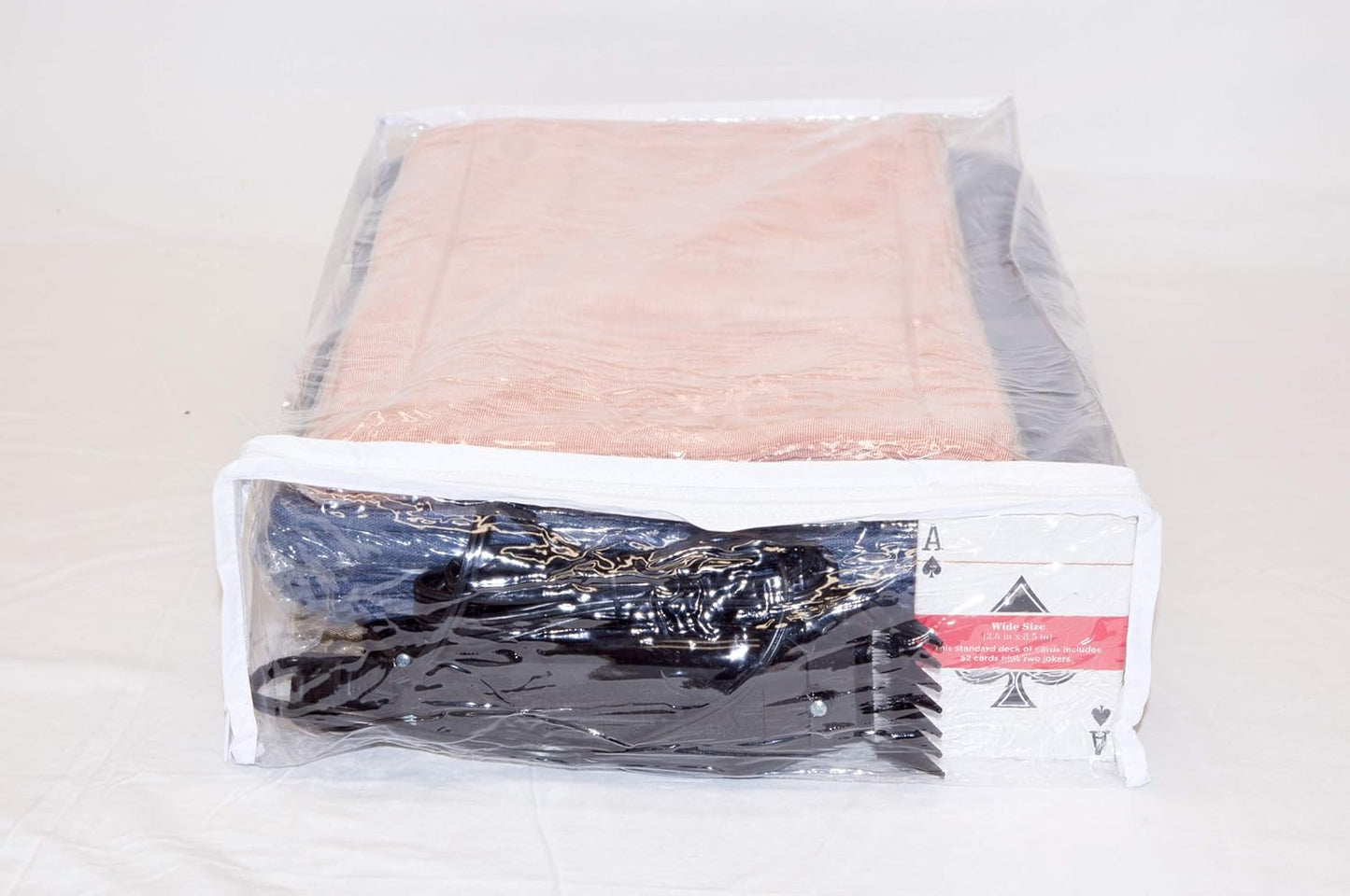 Set of 5 Clear Vinyl Zippered Storage Bags, 11 x 15 x 4 Inch