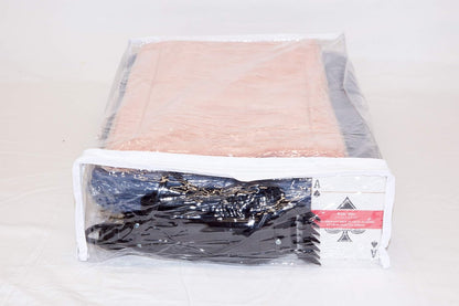 Set of 5 Clear Vinyl Zippered Storage Bags, 11 x 15 x 4 Inch