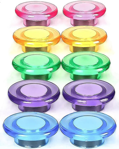 DIFIT 10 PCS Fridge Magnets, Small Round Refrigerator Magnets, Cute Whiteboard Magnets for Kitchen Home Office Gift