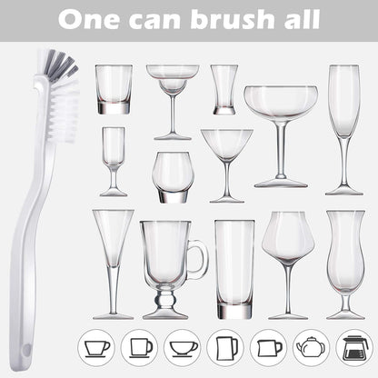 5 Piece Cleaning Dish Scrub Brush Kitchen Sink Bathroom Brushes, Household Pot Pan Dishwasher Edge Corners Grout Deep