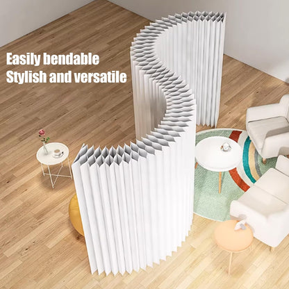 Portable Room Divider, Folding Paper Adjustable Privacy Screen for Offices, Studios, and Dorms, Versatile Room Partitions for Flexible Space Separation (200x300cm)
