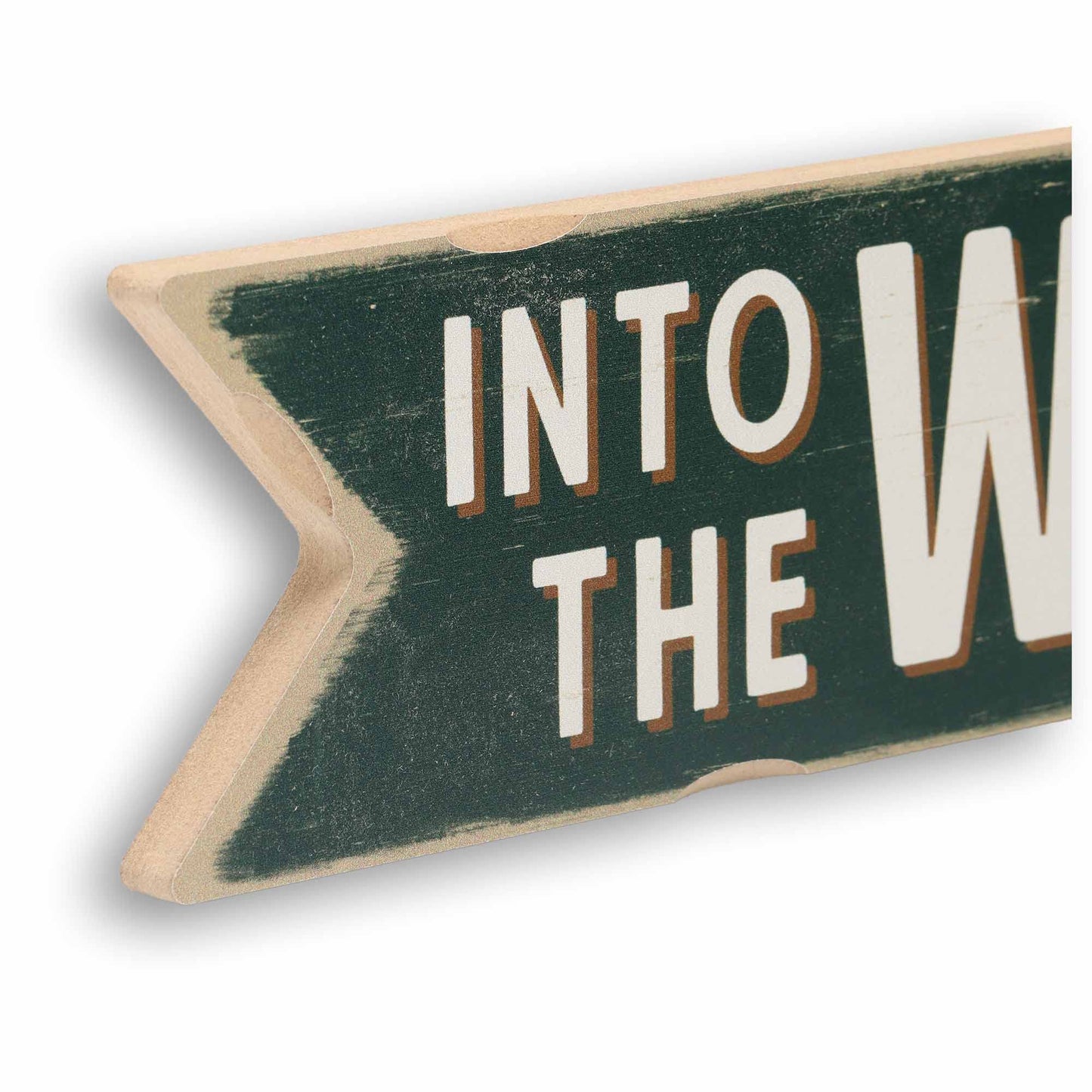 Into the Woods Arrow Wood Wall Decor - Rustic Outdoorsy Wall Art for Cabin, Lodge, or Man Cave