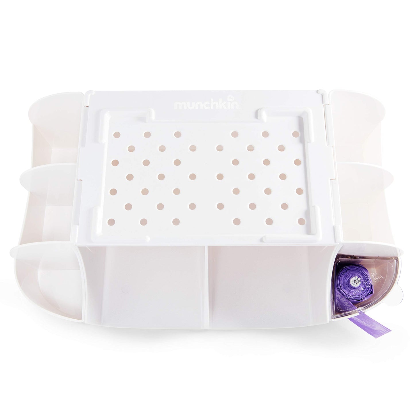 Munchkin® Diaper Change Organizer, Green/white