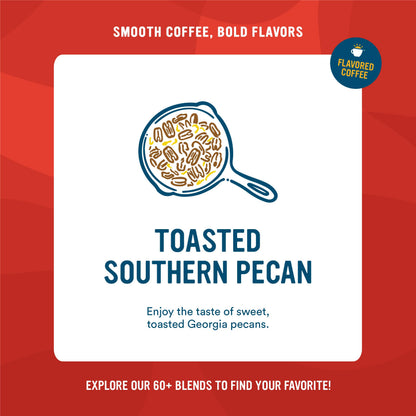 Cameron's Coffee Roasted Whole Bean Coffee, Flavored, Toasted Southern Pecan, 32 Ounce