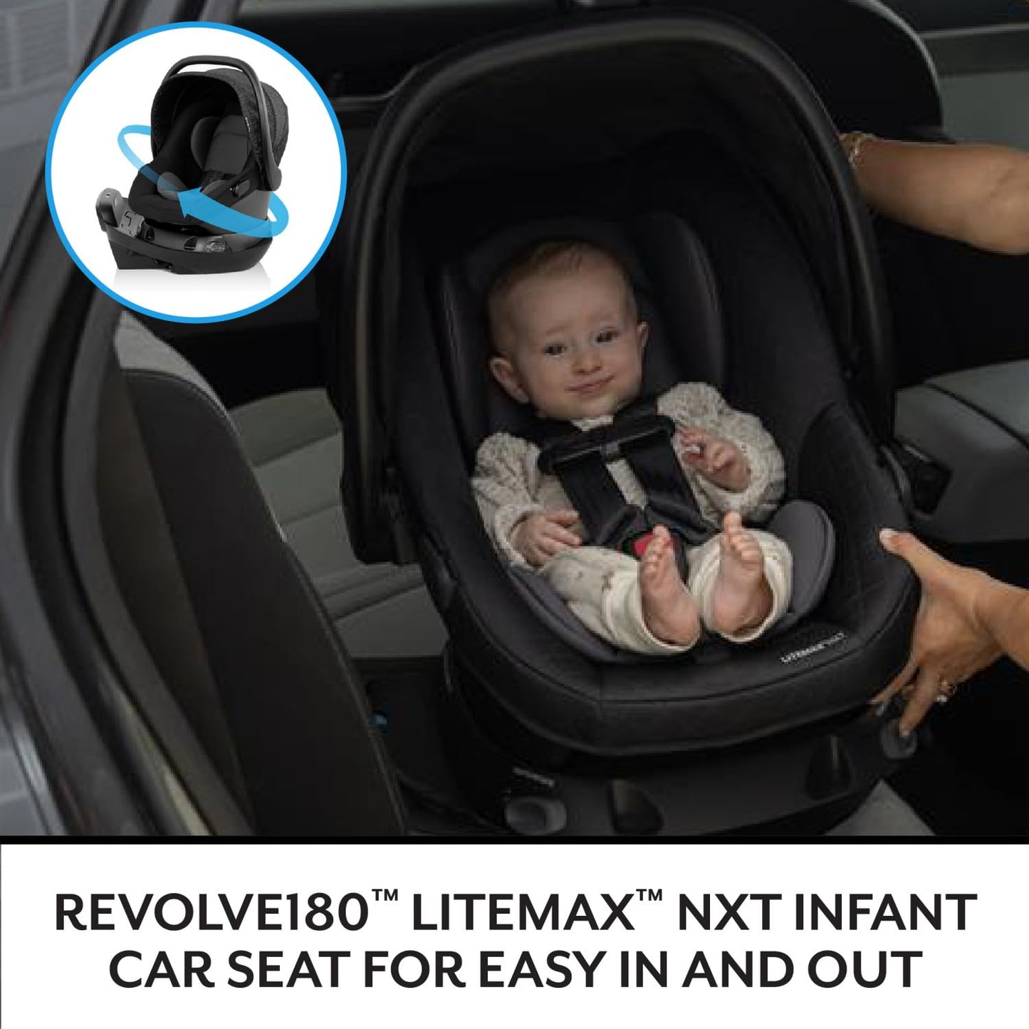 Evenflo Shyft Intuiti Travel System with Revolve180 LiteMax™ NXT Rotating Rear-Facing Lightweight Preemie and Infant Car Seat 3-30 lbs. (Amaranth Pink)