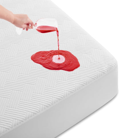 Cozymaker 100% 8"-21" 3D Queen Size Waterproof Mattress Protector, Mattress Pad Cover Fitted Deep Pocket, Air Fabric