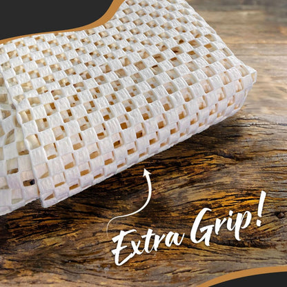 Nevlers Non Slip 3'x5' Rug Pads, White PVC Foam Rug Gripper for Hardwood Floors, Indoor/Outdoor Anti Skid