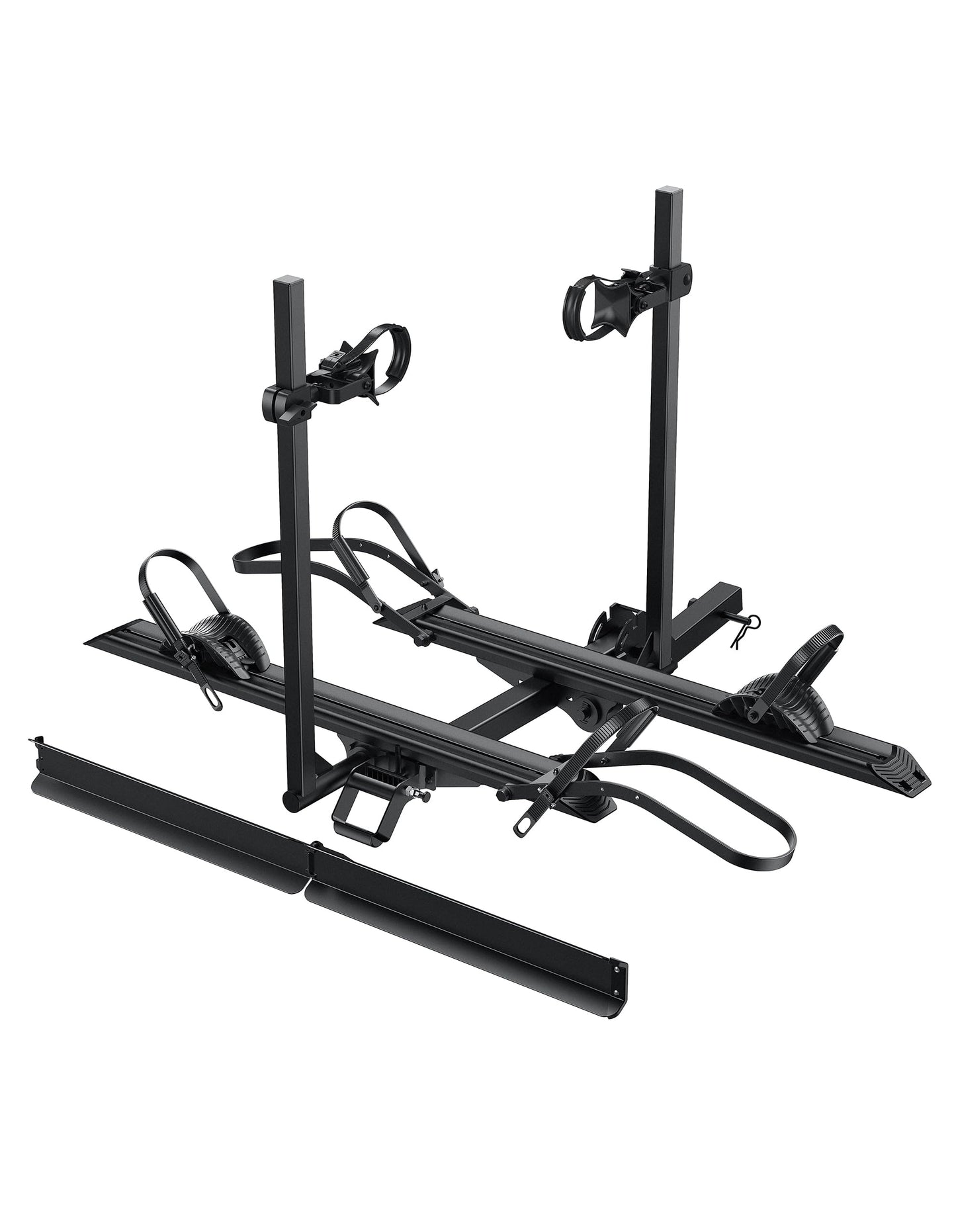 YOUNG ELECTRIC 200LBS EZ-FOLD Aluminum 2-Ebike Carrier with Ramp for Bikes and Electric Bike, Car SUV Truck Van RV and Trailer