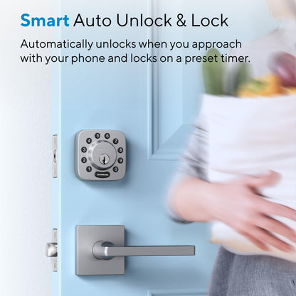 ULTRALOQ Bolt Fingerprint WiFi Smart Lock, Works with Apple Home, Siri, Alexa, 8-in-1 Keyless Entry with Fingerprint ID, App Remote Control, Keypad Deadbolt, BHMA Cert., Easy Install, 10 Mo. Battery