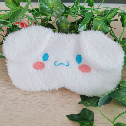 Cute Animal Sleeping Mask Soft Plush Blindfold Cute Rabbit Panda Koala Eye Cover Eyeshade for Kids Teens Girls Women (Flamingo)