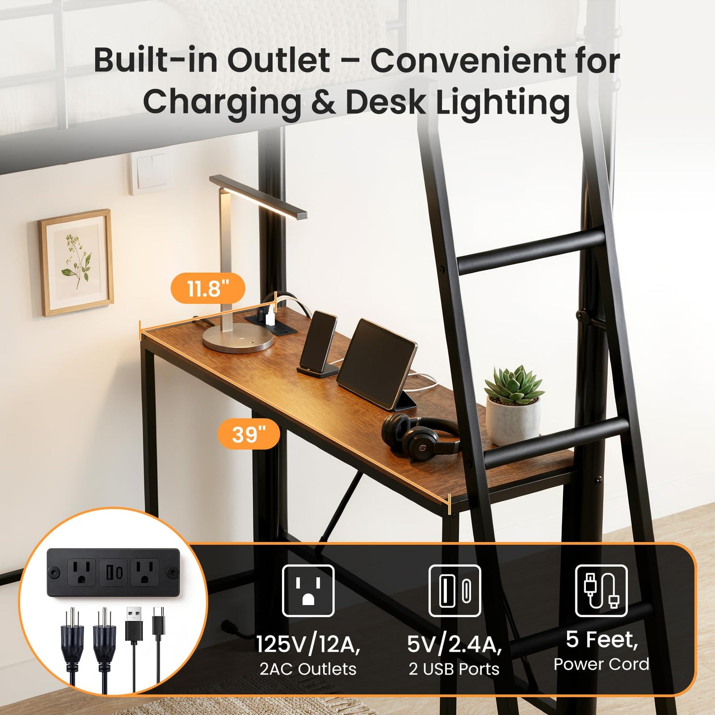 Mixcous Twin Loft Bed with Desk and Storage, 8 Drawers Metal Gaming Loft Bed Frame with USB Charging Station & Pegboard, No Box Spring Needed for Teens Adults, Black