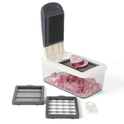 Calphalon Aero 5 in 1 Vegetable Chopper and Dicer, Food Chopper with Container