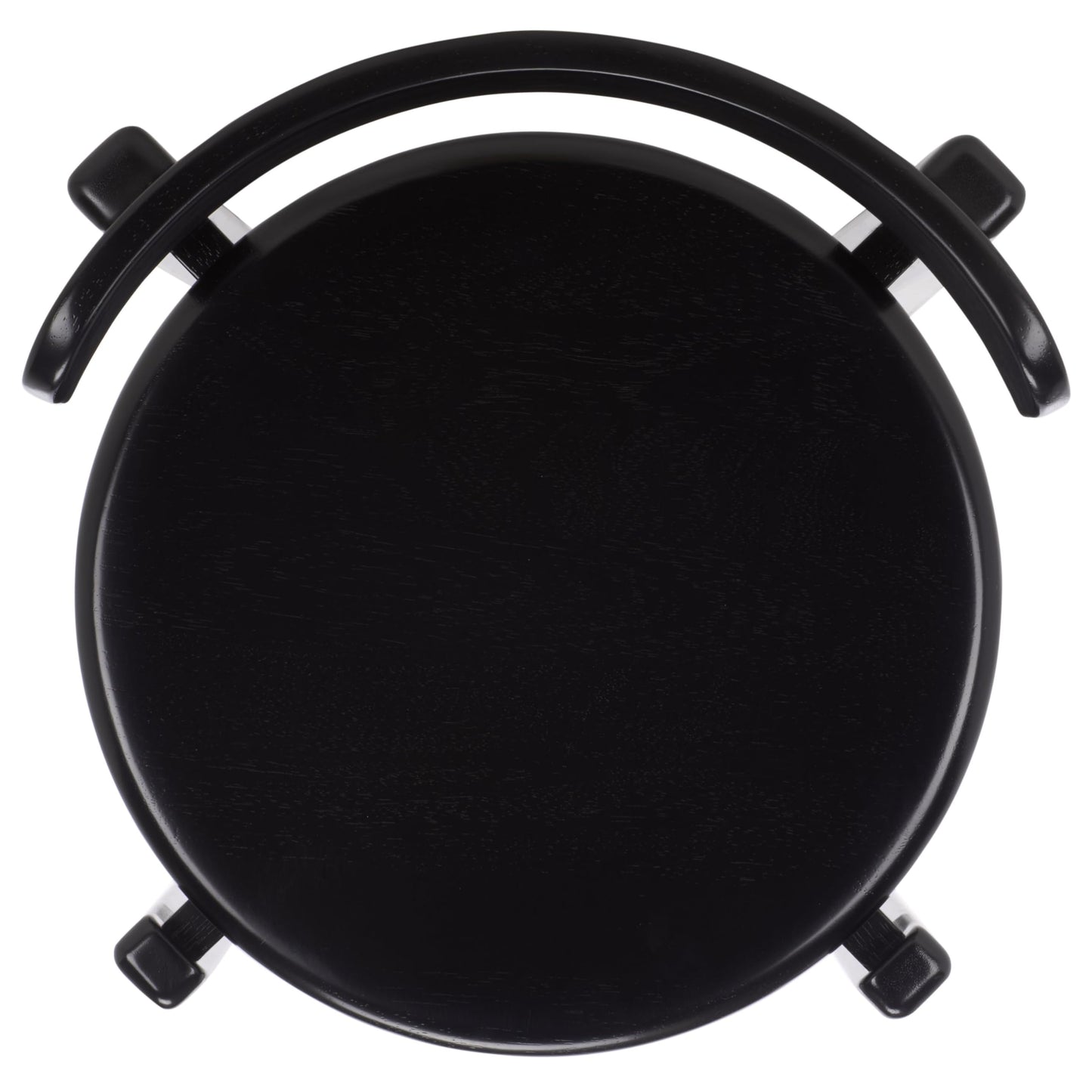 SAFAVIEH Furniture - Calixto Dining Chair Set of 2 - Black Solid Wood - Round Seat Modern Chair - Fully Assembled - Ideal for Dining Room, Kitchen, 19" Seat Height (DCH8809B-SET2)