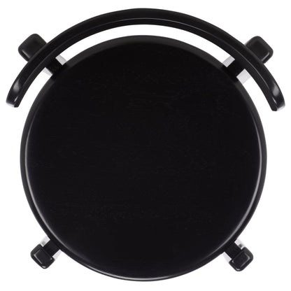 SAFAVIEH Furniture - Calixto Dining Chair Set of 2 - Black Solid Wood - Round Seat Modern Chair - Fully Assembled - Ideal for Dining Room, Kitchen, 19" Seat Height (DCH8809B-SET2)