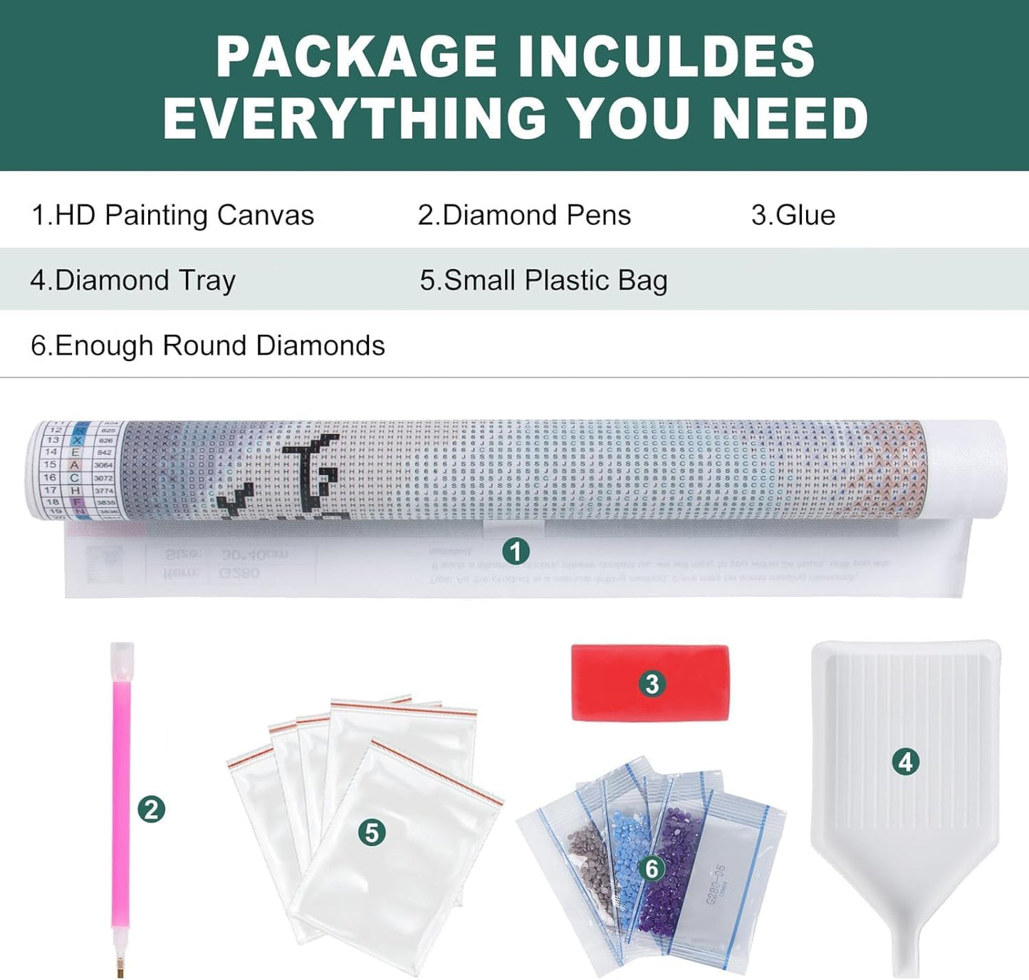 Xylogist 3 Packs Deer Diamond Art Kits for Adults,Deer Diamond Paintings Kits for Beginners,5D Diamonds Art Dot, Round Full Drill Diamonds Gem Craft Kit Home Wall Decor Gifts 13.8x13.8 Inches