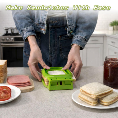 YVREOLP Uncrustable Sandwich Cutter,2 Pack Sandwich Cutters for Kids Lunch,Square and Circle Uncrustable Cutter,Lunchable Cutter Suitable for Children