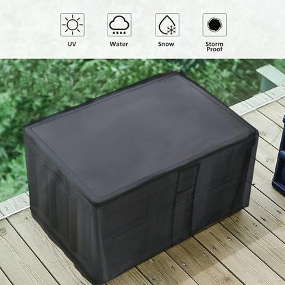 30 (23" 18" 22" inch) Kingling Deck Box Cover, Outdoor Storage Box Cover for Keter Gallon Deck Box Waterproof Outside