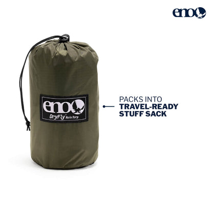 ENO, Eagles Nest Outfitters DryFly Rain Tarp, Ultralight Hammock Accessory