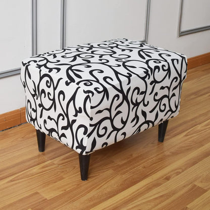 Eco-Ancheng Chair Cover Stretch Ottoman Cover Rectangular Storage Ottoman Slipcover Footrest Stool Covers Ottoman