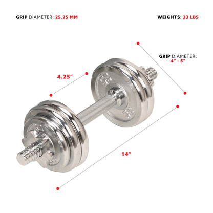 Sunny Health & Fitness Elite Adjustable Dumbbell